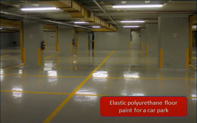 Elastische Polyurethanbodenfarbe für einen Parkplatz